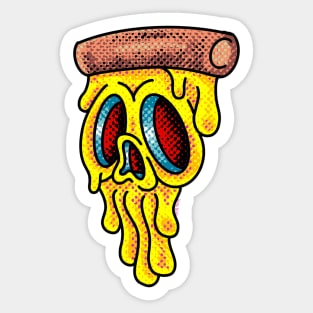 Pizza skull Sticker